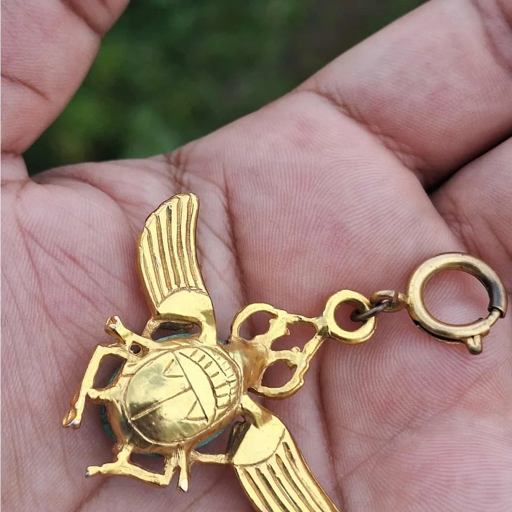 Vintage Scarab Pendant/Charm - Picture 4 of 9